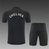 26/27 Chelsea short sleeved Adult training suit black