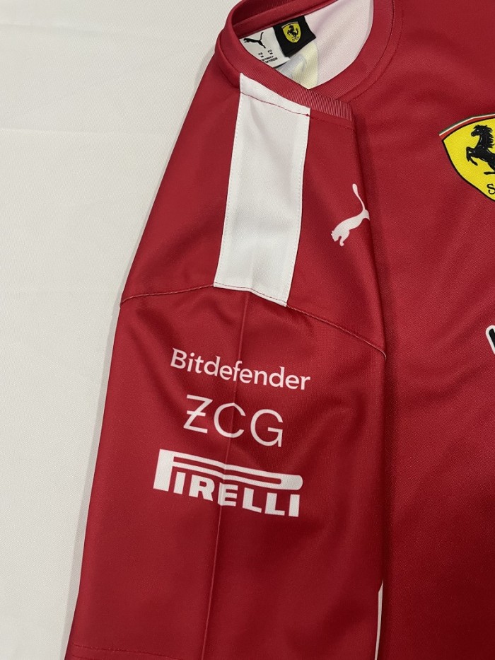2025 Scuderia Ferrari F1 shirt red
