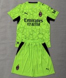 26/27 AC milan goalkeeper kids kit green
