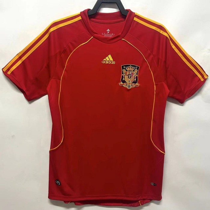 Retro Spain 2008 home football shirt