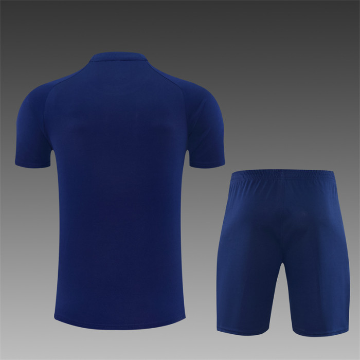 26/27 inter milan short sleeved Adult training kit royal blue