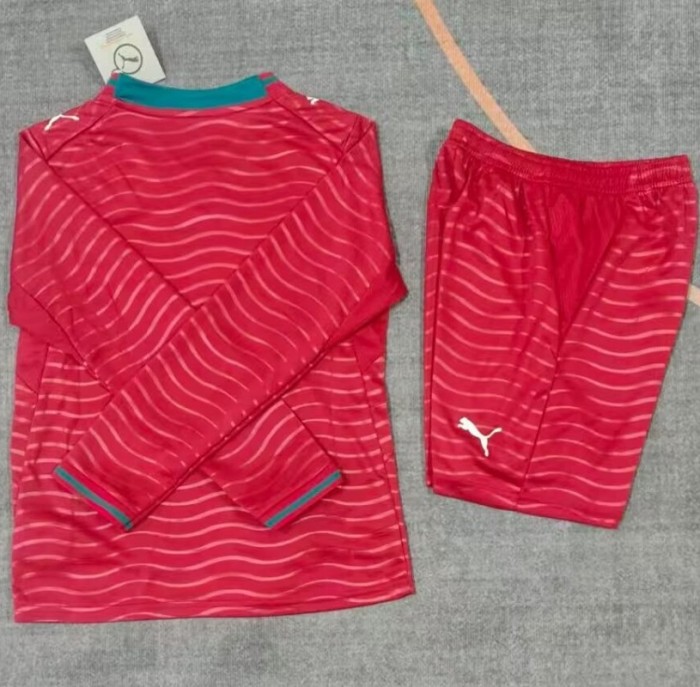 25/26 Portugal home kids kit long sleeves