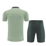 25/26 Chelsea short sleeved Adult training suit light green