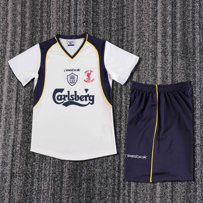 Retro 01/02 liverpool Away kids kit