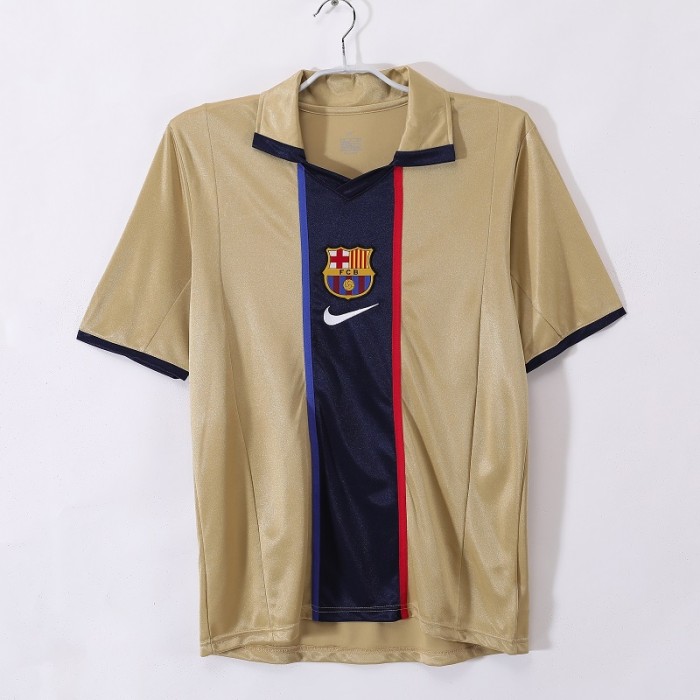 Retro 01/02 Barcelona away football Jersey