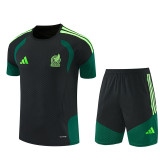 26/27 Mexico kids short -sleeved training suit black