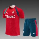 26/27 Portugal short -sleeved training suit red