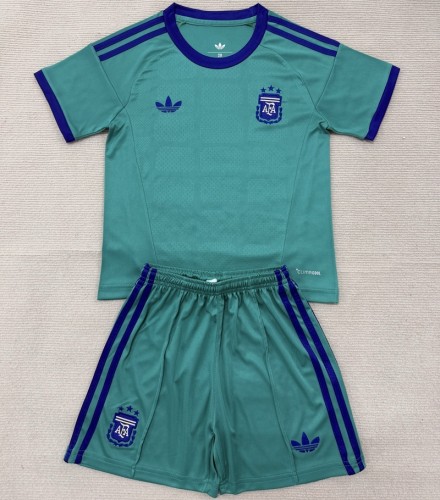 26/27 Argentina goalkeeper kids kit green