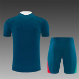 26/27 Portugal short -sleeved training suit Royal Blue