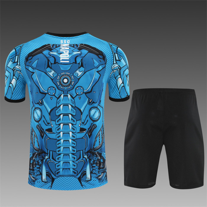 25/26 Napoli Short sleeve  Adult training suit blue