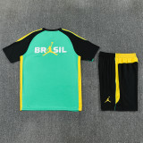 26/27 Brazil Short sleeve kids training suit