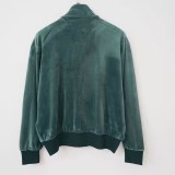 26/27 Retro clover flannel  couple Adult jacket black