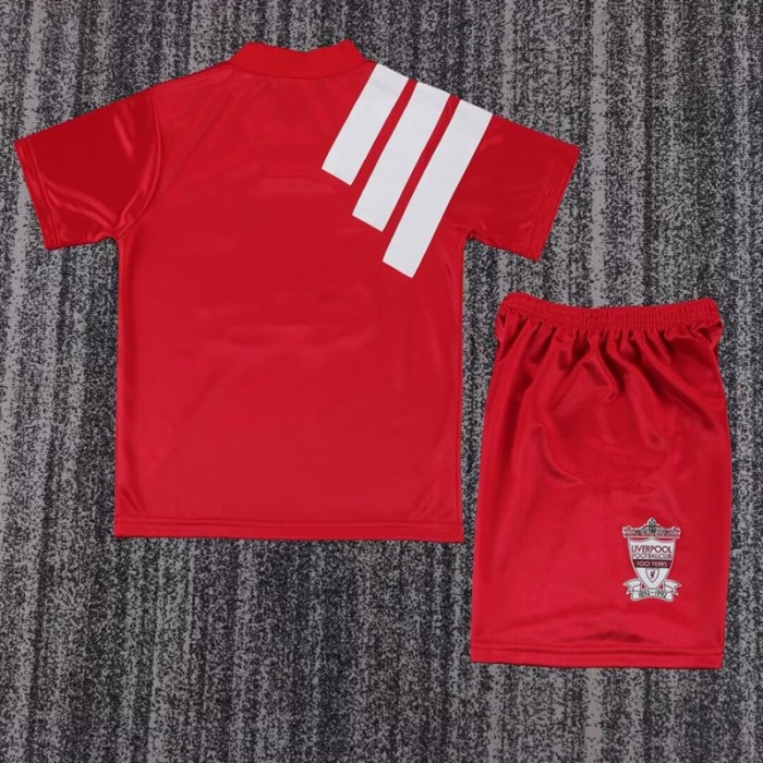 Retro 92/93 liverpool home kids kit