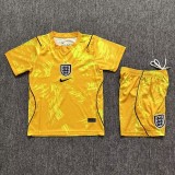 2026 England goalkeeper kids kit yellow