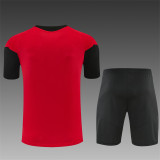 26/27 Manchester United Short sleeve training suit red