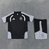 26/27 Spain kids short -sleeved training suit black