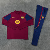 26/27 Barcelona Adult training suit light maroon