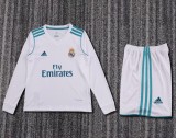 Retro 17/18 Real Madrid home kids kit long sleeves