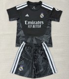 26/27 Real Madrid goalkeeper kids kit black