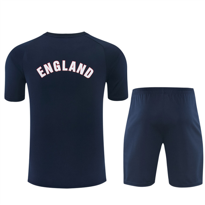 26/27 England kids short -sleeved training suit