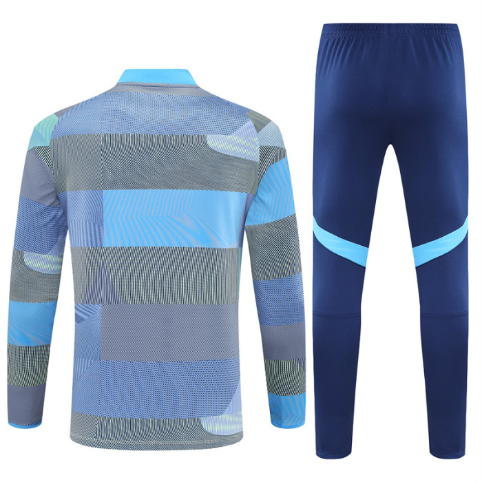 25/26 Real Madrid Adult training suit Grey blue