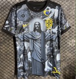 24/25 Brazil Jesus black football jersey