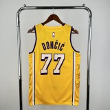 NBA Los Angeles Lakers #77 DONCIC Basketball Jersey