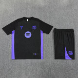 25/26 Barcelona Short sleeve Adult training suit black