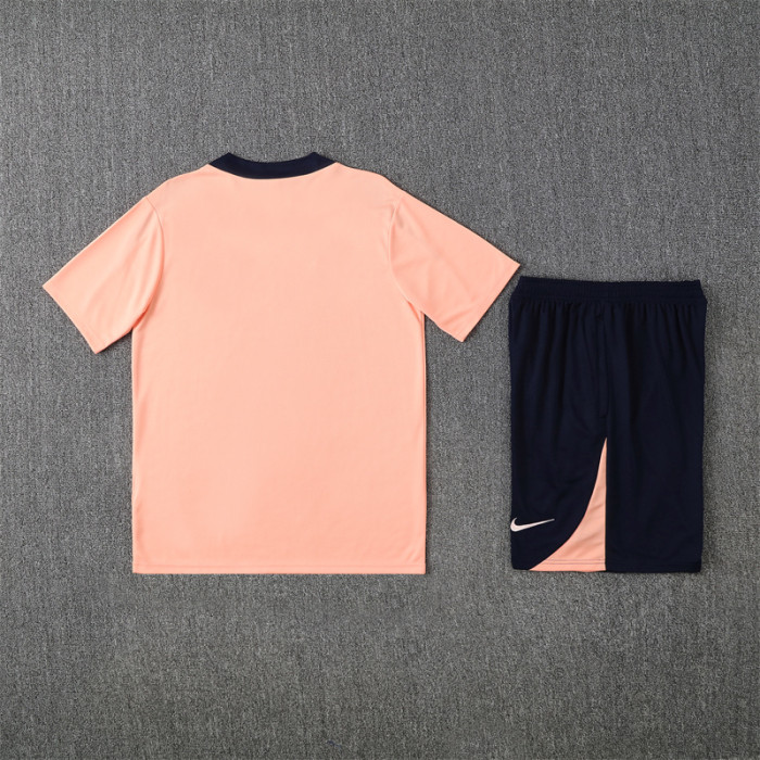 25/26 Chelsea kids short sleeved training suit pink