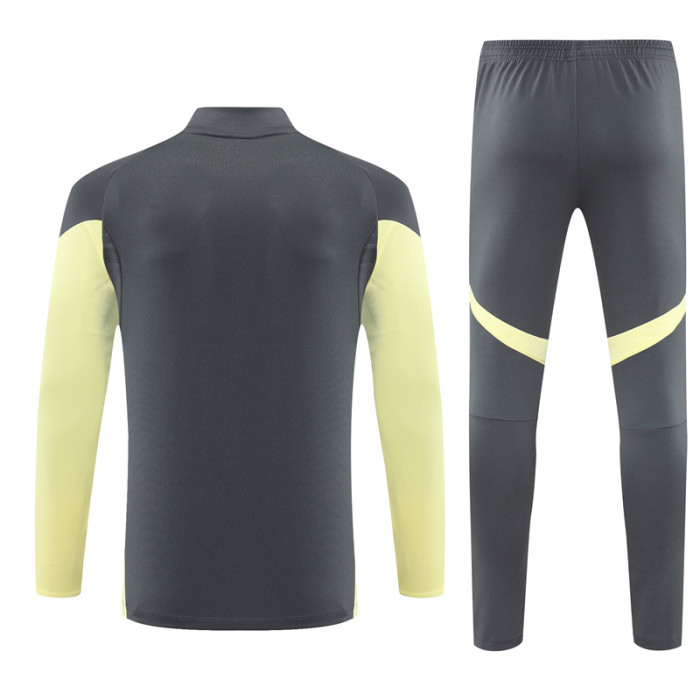 25/26 Real Madrid Adult training suit Yellow gray
