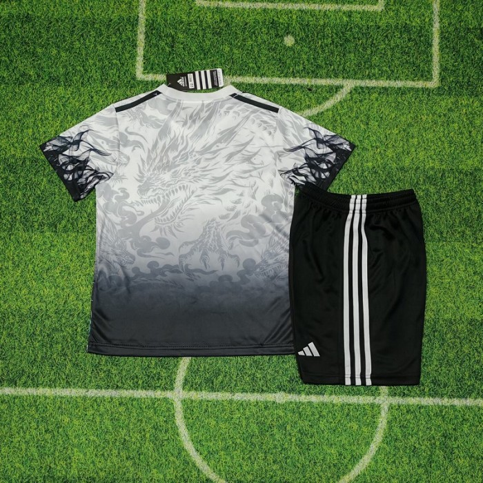 25/26 Real Madrid green dragon kids kit red 1