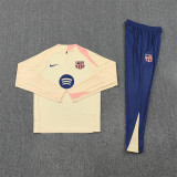 25/26 Barcelona kids training suit beige