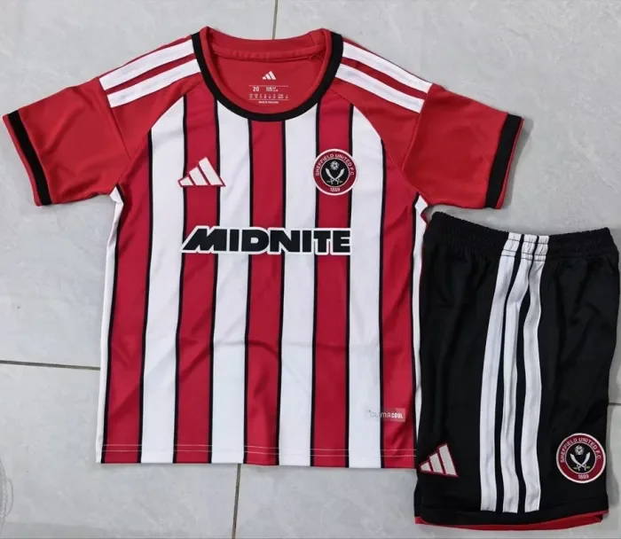 26/27 Sheffield United home kids kit