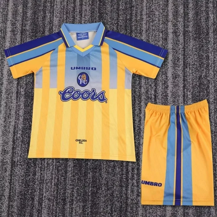 Retro 95/97 Chelsea home kids kit