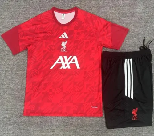 26/27 Liverpool kids Short sleeve training suit red