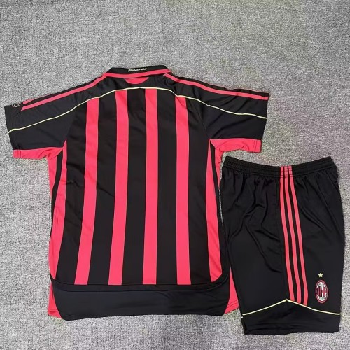 Retro 06/07 AC Milan home jersey adult set
