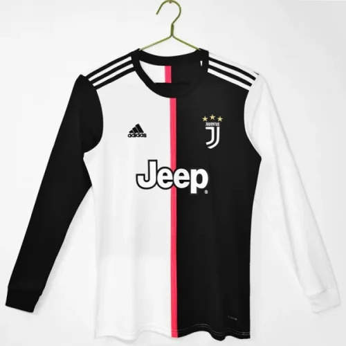 Retro 19/20 Juventus home football Jersey Long sleeves