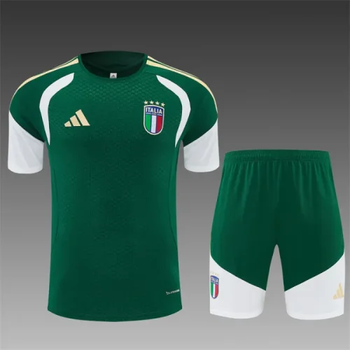 26/27 Italy kids short -sleeved training suit green