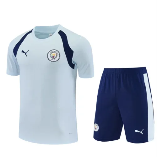 26/27 Manchester City kids Short sleeve training suit blue