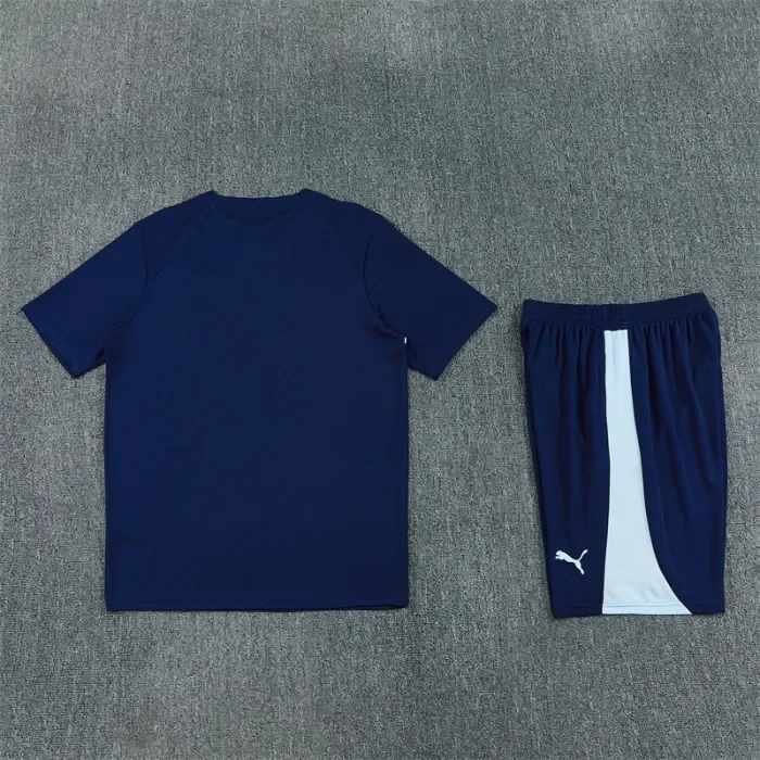 26/27 Manchester City kids Short sleeve training suit Royal Blue