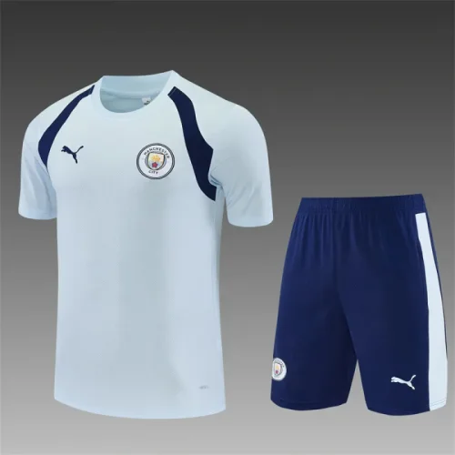 26/27 Manchester City Short sleeve training suit blue