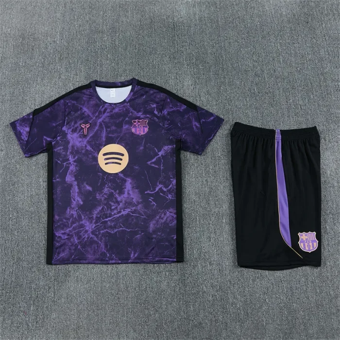 26/27 Barcelona kids Short sleeve training suit Purple