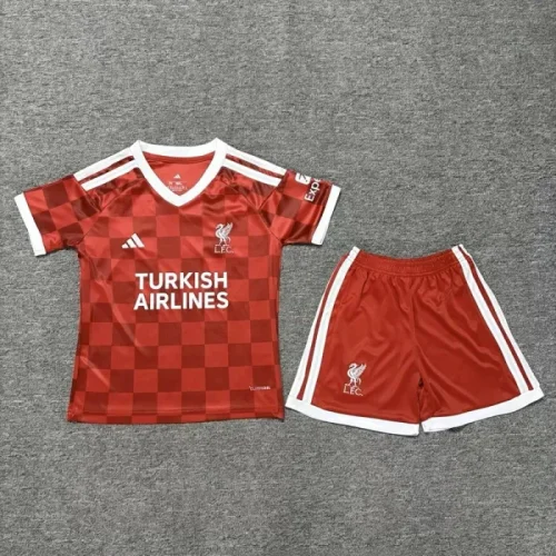 27/28 liverpool home kids kit