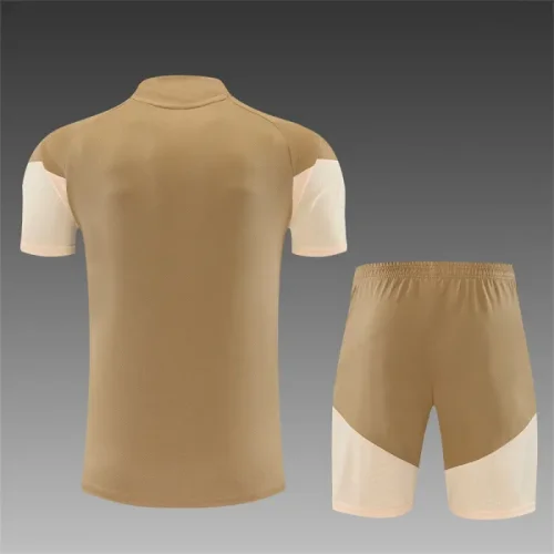 26/27 Arsenal Short sleeve training Adult suit golden