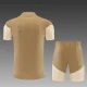 26/27 Arsenal Short sleeve training Adult suit golden