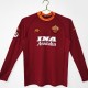 Retro 00/01 Roma home long sleeved football jersey
