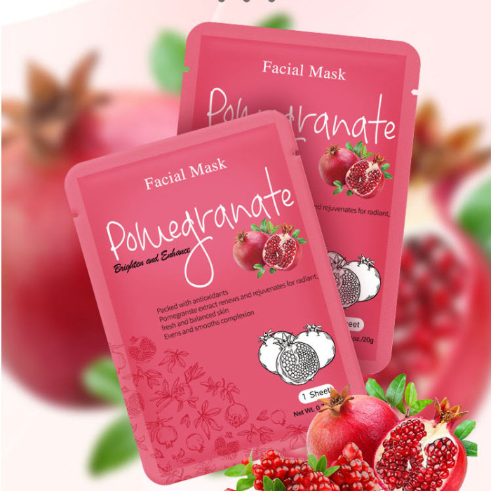 Fruit Mask Hot Sales Green Tea Hyaluronic Acid Moisturizing Brightening Sheet Facial Mask