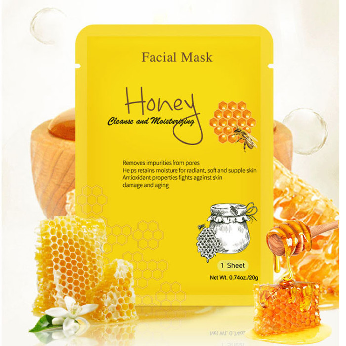 Fruit Mask Hot Sales Green Tea Hyaluronic Acid Moisturizing Brightening Sheet Facial Mask