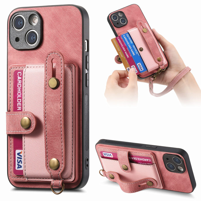 For iPhone 17Air 17 16 15 14 Plus 13 12 11 7 8 XR XS Pro Max w/Lanyard Shockproof Card Wallet Case