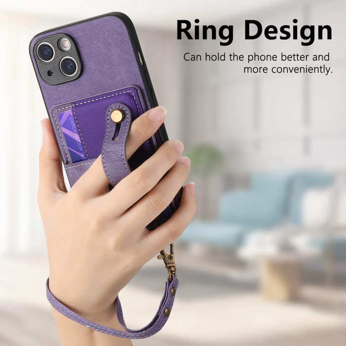 For iPhone 17Air 17 16 15 14 Plus 13 12 11 7 8 XR XS Pro Max w/Lanyard Shockproof Card Wallet Case